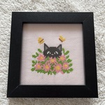 【送料込】春のネコ🌸フレーム入り