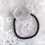 ネモフィラのヘアゴム・ポニーフック