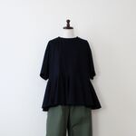 日本製《2026SS》コットン100％ラッフルヘムTシャツ