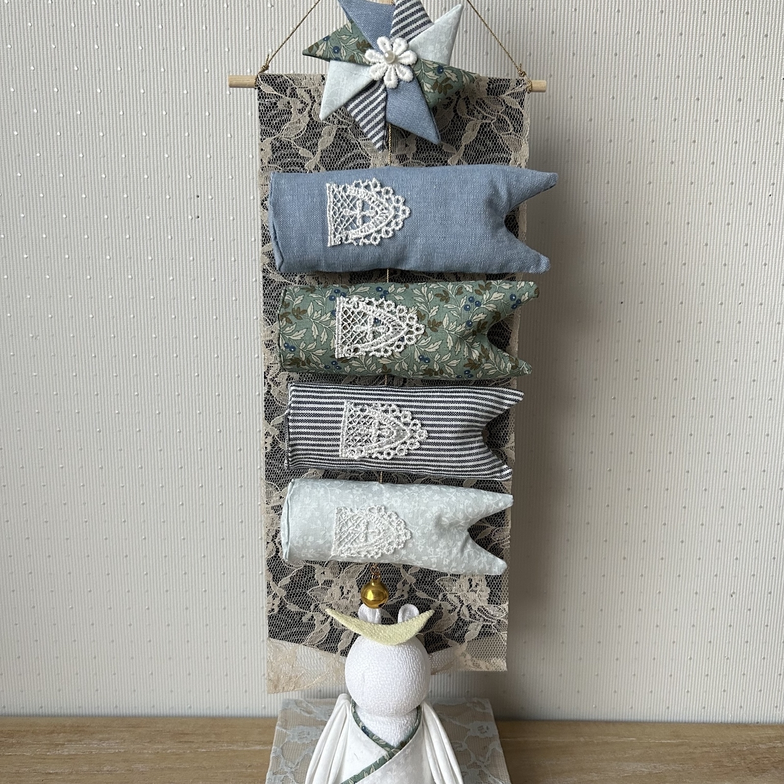ito】つるし雛 42cm ｜ナチュラル モチーフ付け替え可能 一年中飾れる