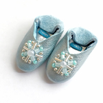 22cmドール用 2way babouche (sky blue)