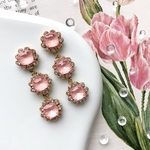 fancy pink pierce / earring