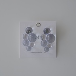 clear cloud pierce / earring (e0434)