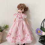 リカちゃん服　桜刺繍ワンピース