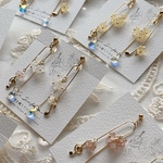 「雨だれ」の耳飾り Gold イヤリング/ピアス