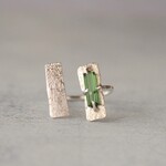 rectangle トルマリンとシルバーのフリーサイズリング silver925 ◼pivo◼2485