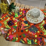 ⭐️今月の福袋⭐️【再12】カラフルオレンジコップ袋セット(ランチョンマット25×35➕コップ袋)
