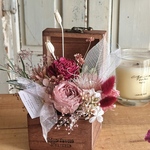 送料無料  ローズカラー選べる  Box flower pink プリザーブド