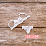 JANAYA ハンドメイド　オビツ24服　M/L胸　ピンク　ブラとショーツ