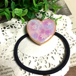 ラベンダースノー♡ヘアゴム   【ハート】