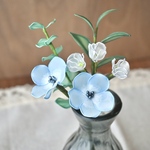 【儚い魔法の花】ネモフィラのミニブーケ   ❀ディップフラワー❀アメリカンフラワー❀フェイクグリーン❀インテリア❀観葉植物❀ナチュラル❀ギフト❀プレゼント❀造花❀ファンタジ