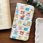 Teacup手帳型スマホケース（iPhone/Android全機種対応）ティーカップ
