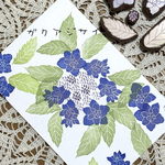 ☆あじさいはんこ☆ 受注作製　持ち手なし　けしごむはんこ　