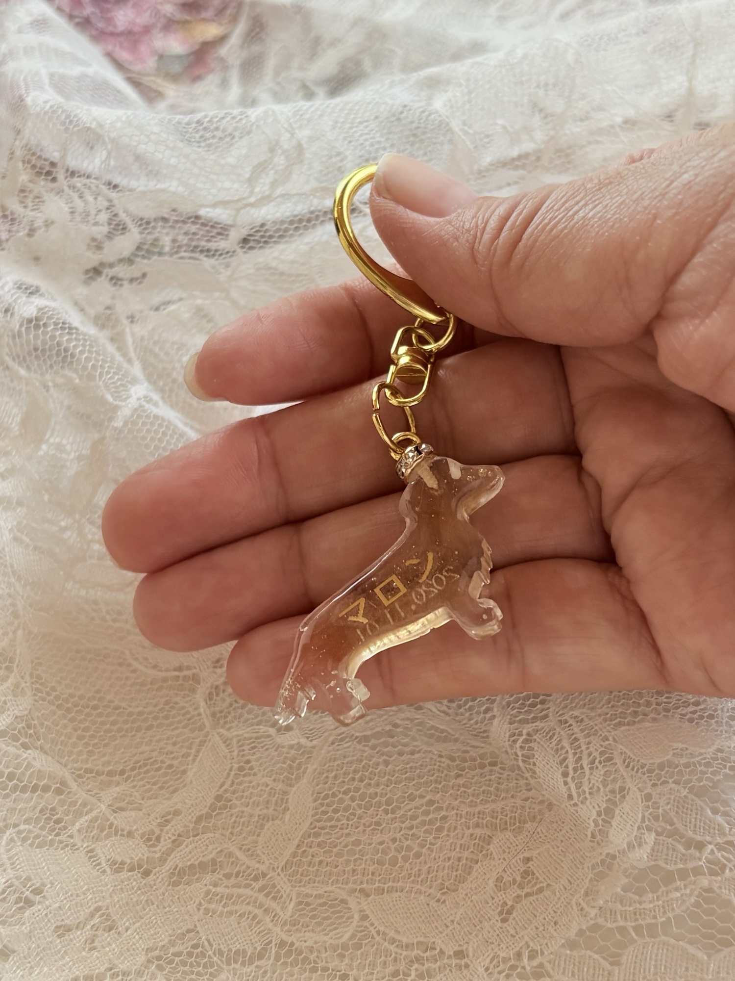 名入れ】うちの子の毛で作るバッグチャーム・キーホルダー｜ダックス