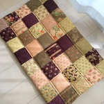 【lil様専用】再販＊53cm×88cm　パッチワークマルチマット　kukka123  ベビーキルトやベビーマット、玄関マットに♪