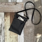 ブラックFL(SV) / サコッシ (M) iPad mini 長財布 スマホショルダー ショルダーバッグ ポシェット