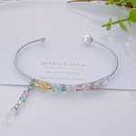 【バングル】新色 花とバングル(シルバー)