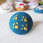 刺繍ブローチ　もったいないから