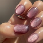New ˊ˗  𝕘𝕣𝕒𝕡𝕖 𝕡𝕚𝕟𝕜 🍇𝚖𝚊𝚐𝚗𝚎t / マグネットネイル うるうるネイル ぷるぷるネイル ワンカラーネイル ピンクネイル 入学式ネイル 卒業式ネイル オフィスネイル