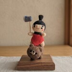 【4月新作】羊毛フェルト☆くまさんに乗った金太郎