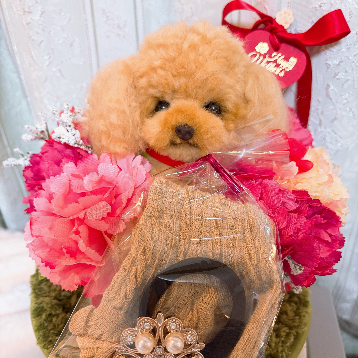 犬ぽんぽん⭐︎2頭身⭐︎トイプードル ぬいぐるみ - ☆ちゃみちくちく