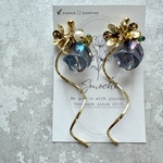 【 pierce / earring 】星 と 天然石