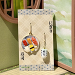 中トロ マグロ サーモン たまご イカ ガリ お寿司 湯のみ ハンドメイドアクセサリー ミニチュア フード ピアス イヤリング