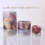 【No.254】ランタン型キャンドル　S&M&Lサイズ　3点セット　アフターブーケキャンドル　
