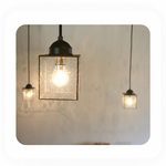 気泡が入ったガラス　ランプ　ＬＥＤペンダントライト　【送料無料】