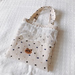 B品 ちょっとそこまでバッグ たぬき刺繍