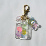 ANIMAL BOX♡キャンディーねこ　　シャカシャカ　キーホルダー　レジン　アニマル　スイーツ　プレゼント　ミニチュア　フェイクスイーツ　キャンディー　ジュエル　マルチカラー　パステル