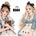 original sticker « no.8504 »     //     人物ステッカー オリジナルステッカー オリジナル人物ステッカー ステッカー cotton melody
