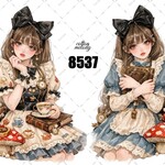 original sticker « no.8537 »     //     人物ステッカー オリジナルステッカー オリジナル人物ステッカー ステッカー cotton melody