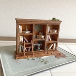 ミニチュア　森の本屋さん