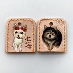 【オーダー】ヨークシャー・テリア Yorkshire Terrier キーカバー キーケース レザークラフト 本革 グッズ 犬種別