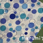 110×10★TCブロード★しゃぼんドット柄★サックス