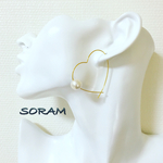 再販♡ハートのフープピアス