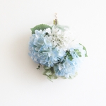 紫陽花のスワッグ アーティフィシャルフラワー★ cotton candy bouquet ★ sky blue