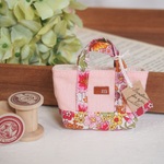 リバティ＊ミニミニトートバッグ＊ﾋﾟﾝｸ