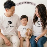 名入れできる！家族おそろいTシャツ3枚セット（パパ・ママ・キッズ）