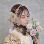 桜と小枝アクセサリーの髪かざり　No.SB24　髪飾り　成人式　卒業式　結婚式　成人式髪飾り　卒業式髪飾り　結婚式髪飾り　ヘアアクセサリー　髪かざり 振袖　着物　和装　留袖　前撮り　花嫁