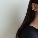 【silver】 row ear cuff (片耳用) _mel.accessory_