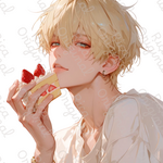 [Ichigo-36] いちご🍓シリーズ💛　RICA オリジナルステッカー　人物ステッカー 男の子　コラージュ素材