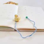 人気 しおり アヒル 黄色 日記 手帳 ブックマーク 動物 立体 手編み 母の日