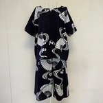 浴衣リメイク  どこか懐かしい色柄の部屋着　上下セット