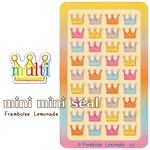 王冠＊マルチミニミニセレクト マーク【52329】手帳のスケジュール用の小さなアイコンシールです。よく使うアイコンを単品で選べるシリーズです。他にも種類あり。