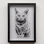 【nyans.everyday様専用】切り絵 23cm×32cm