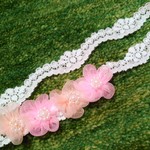 《送料無料》ベビーから使える　天使のお花ヘアバンド②