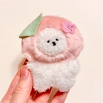 春限定 桜餅ビション ぬいぐるみ ぬい活 犬 ビションフリーゼ 動物 人形 マスコット 花 植物 手芸 雑貨 stuffed  animal SAKURA Japan