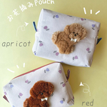 お花摘みpouch(トイプー・レッド)